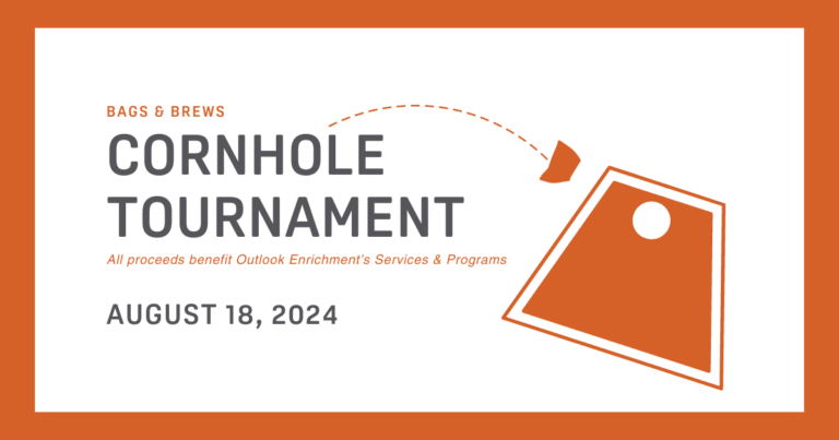 Bags & Brews Cornhole Tournament Event Image with the event date (August 18, 2024) and a cornhole game