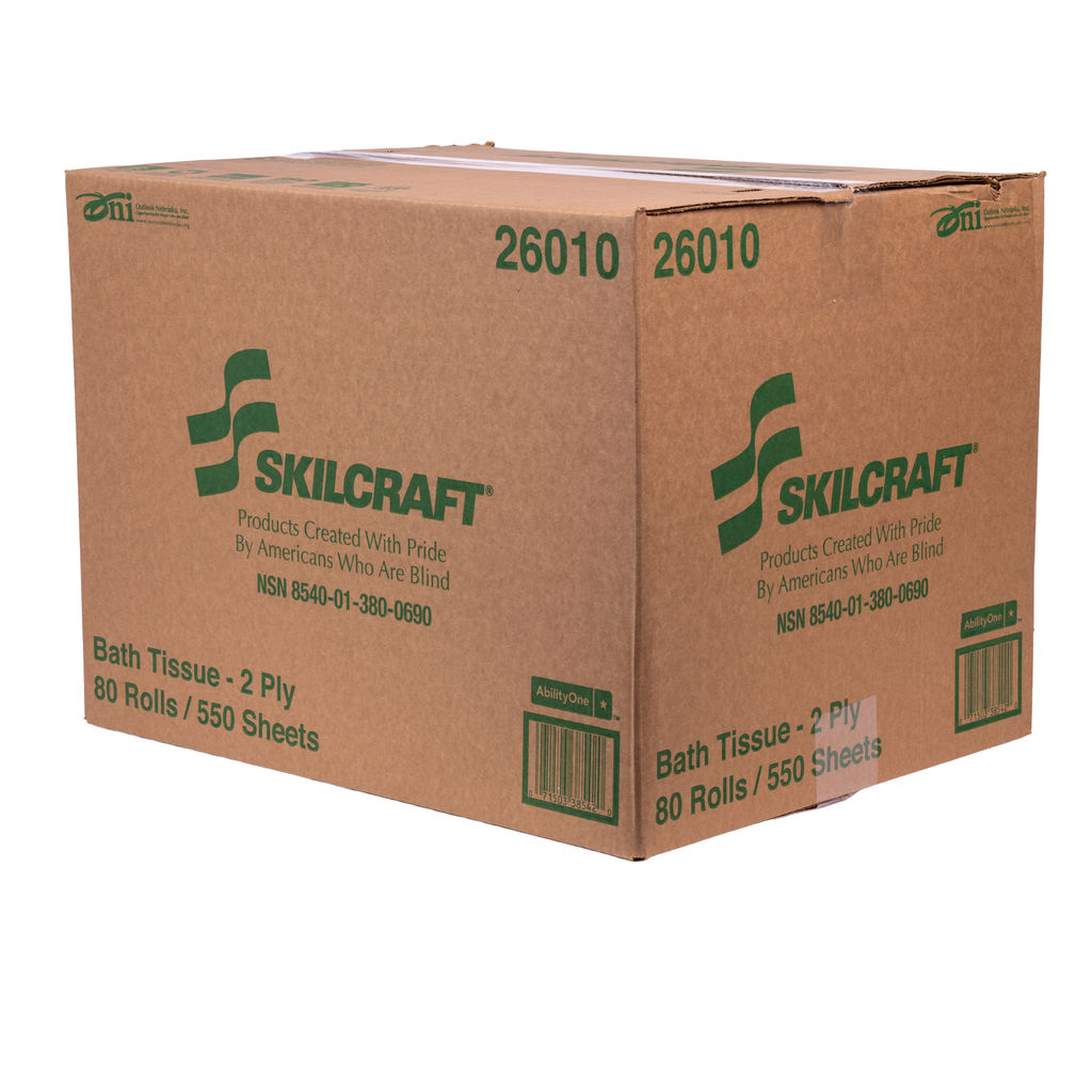 26010 Standard White Bath Tissue, 2-Ply Box.