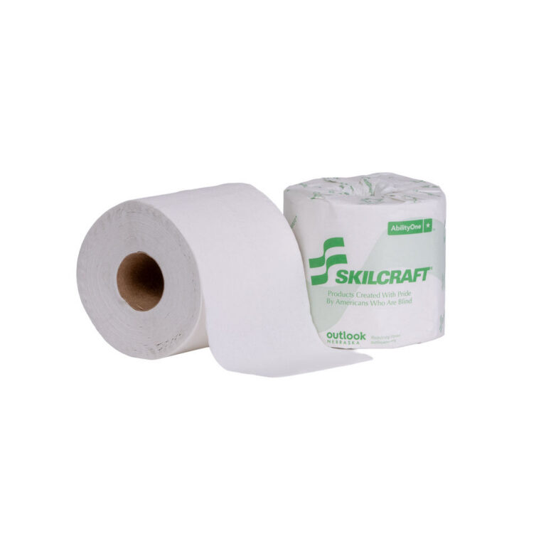 26040 Standard Roll Tissue, 2-Ply. Two rolls side by side.