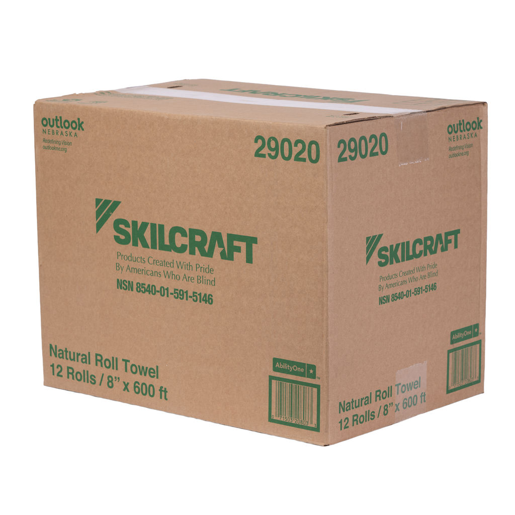 29020 Hardwound Natural Towel Box.
