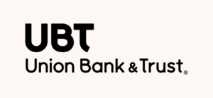 UBT Union Bank & Trust logo and website link