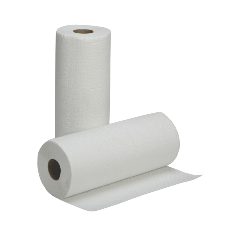 White roll of paper towels