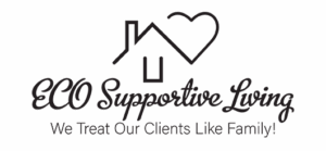 ECO Supportive Living Logo and Site Link.